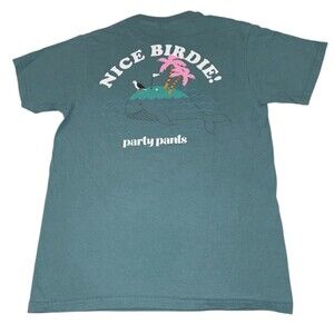 Party Pants Graphic T-Shirt Men's Small Golf Birdie Moby Dick Crew Neck Frat